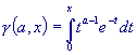 Incomplete Gamma function