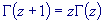 Gamma(z+1)=zGamma(z)